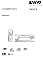 Sanyo DVD-X5 - Owners Manual 